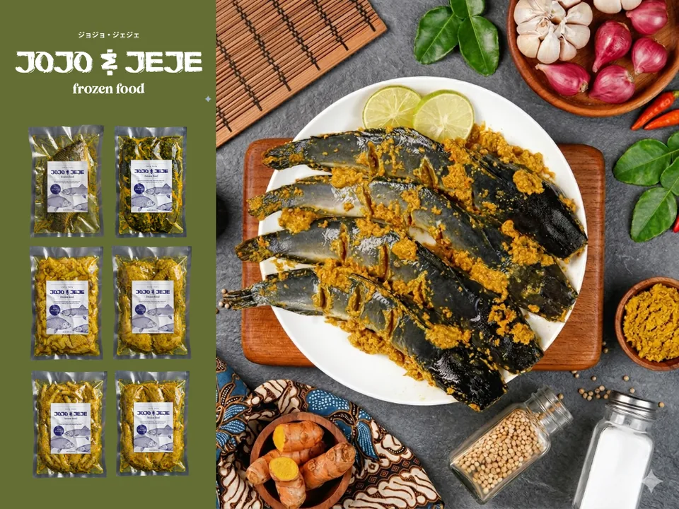 Display produk JOJO & JEJE Frozen Food premium siap goreng